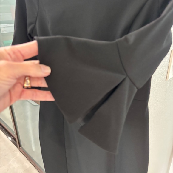 White House Black Market Bell Sleeve Sheath Dress - Black Size 2P - Picture 8 of 12